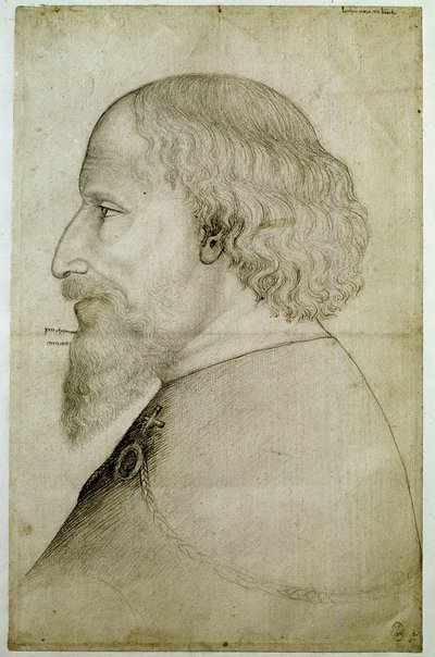 Soldaki profilde büstte görülen Lüksemburg İmparatoru Sigismond (1368-1437). Antonio di Puccio Pisano dit Pisanello