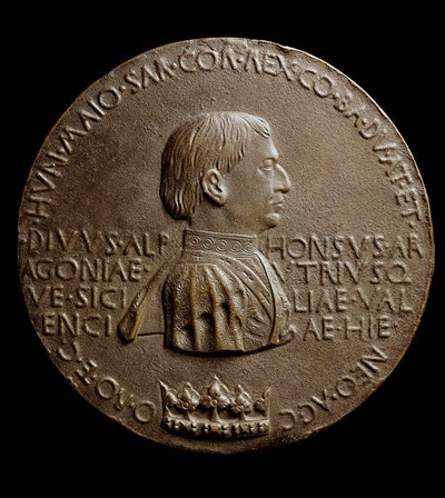 Aragon Alfonso V Madalyası (Alfonso Magnanimus veya Büyük). İtalyan Alfonso