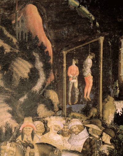 Asılan Adamlar, St George ve Prenses'ten detay by Antonio Pisanello
