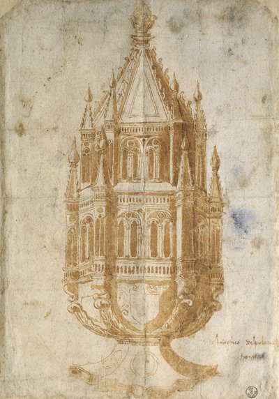 Thurible, çizim by Antonio Pollaiuolo