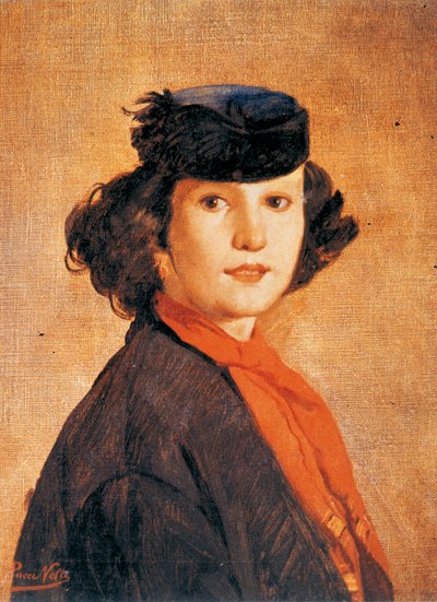 Karısının Portresi (Nerina Badioli), Antonio Puccinelli, tuval üzerine yağlıboya, 1866 civarı, 54x42 cm by Antonio Puccinelli
