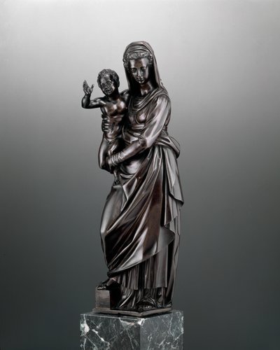 Bakire ve Çocuk, c.1600 (bronz) by Antonio Susini