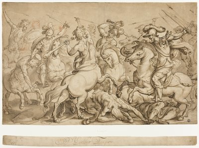 Lapithler ve Centaurlar Savaşı by Antonio Tempesta