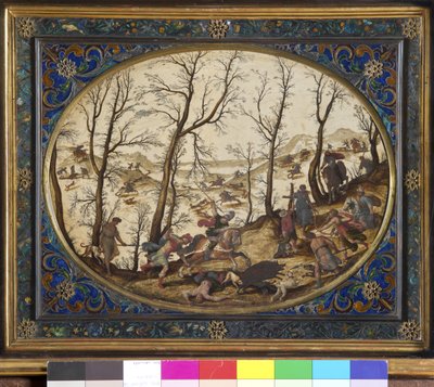 Adonis'in Ölümü, c.1620 (taş üzerine yağlı boya) by Antonio Tempesta
