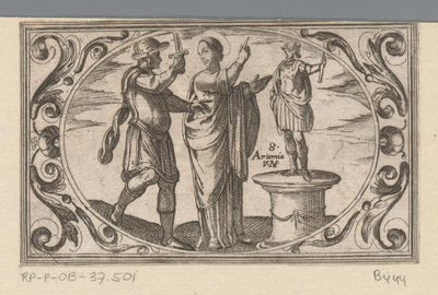 H. Artemia Romeinse martelaressen (dizi adı) Imagini di moltes vergini Rom in şehitlik (dizi başlığı) by Antonio Tempesta