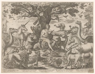 Orpheus müziğiyle hayvanları büyüledi by Antonio Tempesta