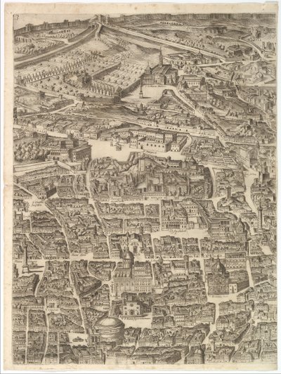 Roma Şehir Planı. Santa Maria Maggiore, Pantheon ve Trajan