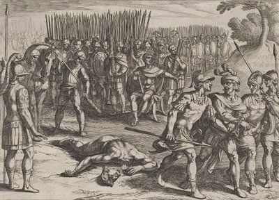 Plaka 3: Claudius Civilis Tutuklandı ve Kardeşi Paulus Kafası Kesildi, Ro..., 1611