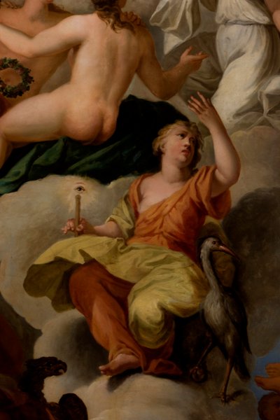 Vigilance, Queen's Drawing Room'dan detay by Antonio Verrio