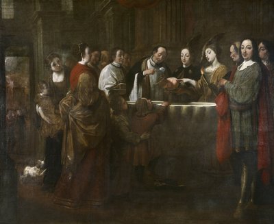 Aziz Francis'in vaftizi, c.1729-33 (tuval üzerine yağlı boya) by Antonio Viladomat