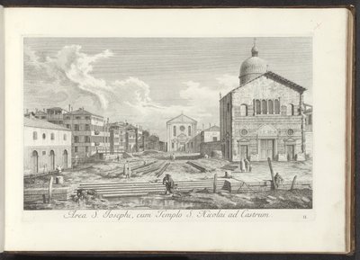 Gezicht op de Chiesa di San Giuseppe di Castello te Venetië St. Joseph
