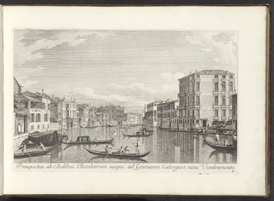 Gezicht op het Canal Grande, Palazzo Bembo ve Venedik Palazzo Vendramin-Calergi te by Antonio Visentini
