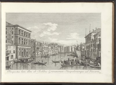 Gezicht op het Canal Grande, Palazzo Grimani ve Ca