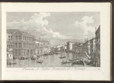 Gezicht op het Canal Grande te Venetië Aziz Jeremias Tapınağı