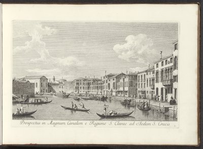 Gezicht op het Canal Grande te Venetië Aziz Clare Bölgesi