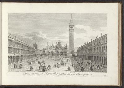 Gezicht op het San Marcoplein en de San Marco te Venetië San Marco