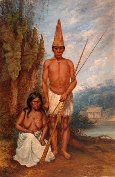 Omagua Kızılderilileri, yaklaşık 1893. by Antonio Zeno Shindler