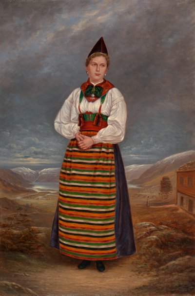İsveçli Leydi, ca. 1893. by Antonio Zeno Shindler