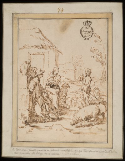 çoban sahnesi by Antonio del Castillo y Saavedra