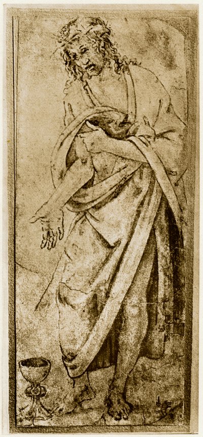 İsa ve Kadeh, 1913. by Antonio Pollaiuolo