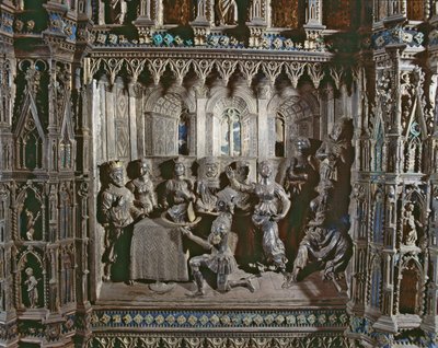 Herod Bayramı, Salomes Dansı ile, Argento Sunağı, 1478 (gümüş) by Antonio di Salvi