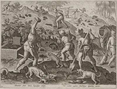 porsuk avı by Antonius Wierix