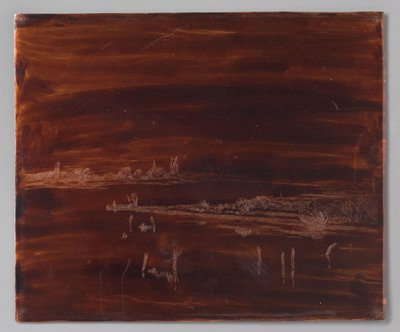 Kule ile nehir manzarası by Antoon Derkzen van Angeren