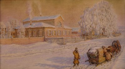Ryabovo'daki Evimiz, 1918-1919 by Apollinari Mikhailovich Vasnetsov