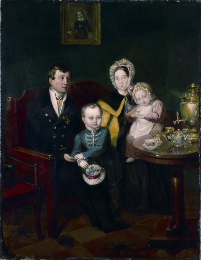 Aile portresi, 1837 by Apollon Nikolayevich Mokritsky