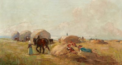 Saman yapımı (tuval üzerine yağlı boya) by Archibald Kay