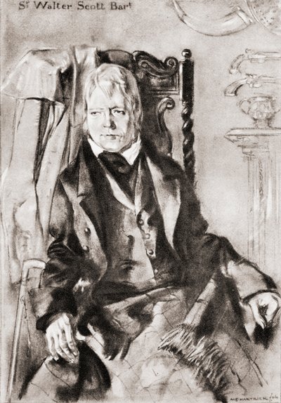 Sör Walter Scott by Archibald Standish Hartrick