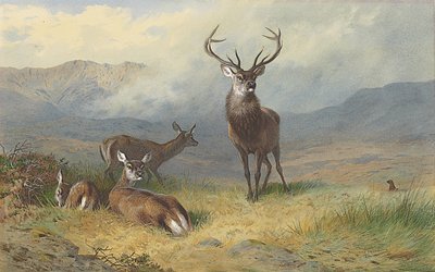 Glen Hükümdarı by Archibald Thorburn