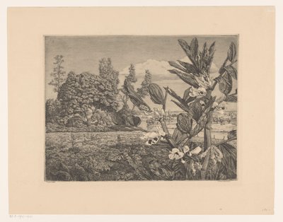 Çiçekli manzara by Arend Hendriks (signed by artist)