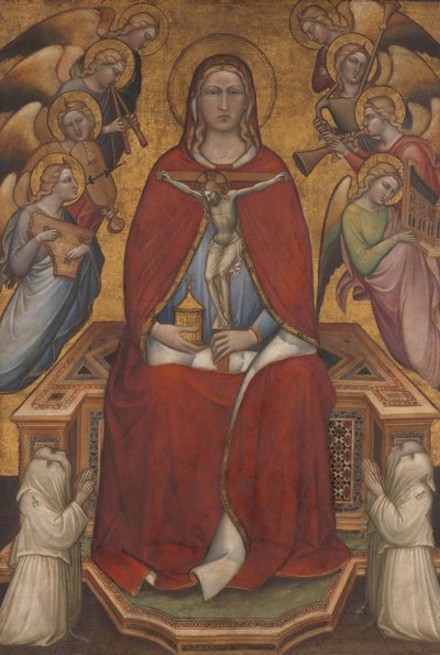 Aziz Mary Magdalen Haç Tutarken, 1395-1400 dolayları by Aretino Luca Spinello or Spinelli