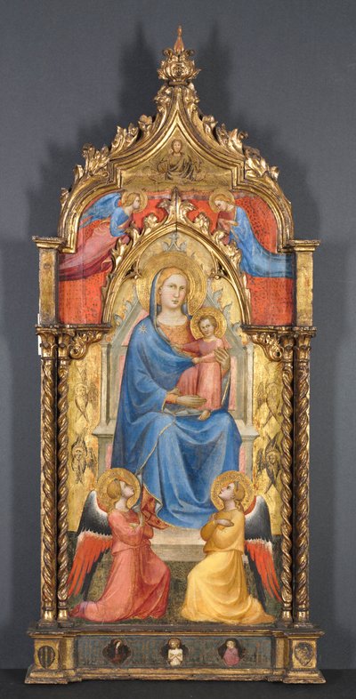 Meleklerle Bakire ve Çocuk, 1405. by Aretino Luca Spinello or Spinelli