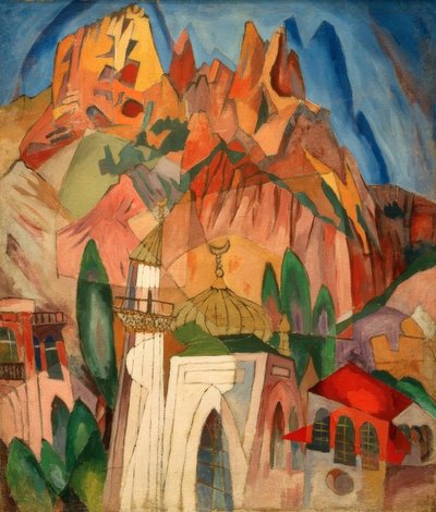 Eski saray, Alupka by Aristarch Wassiljewitsch Lentulow