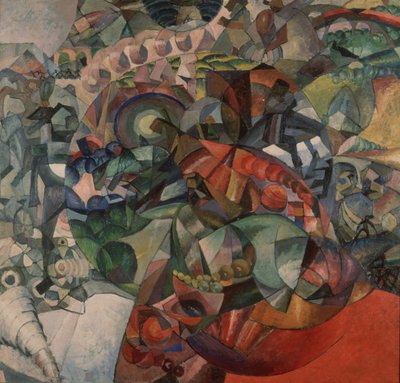 1812 Vatanseverlik Savaşı Alegorisi, 1912 by Aristarkh Vasilievic Lentulov
