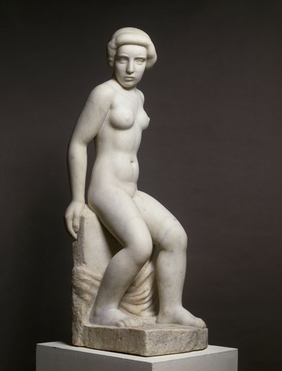 Çıplak Kız ve Örtü; örtü ile çıplak kız by Aristide Maillol