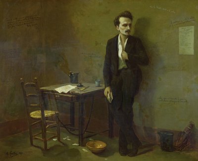 Henri Rochefort (1831-1913) Mazas Hapishanesinde, 1871 by Armand-Desire Gautier