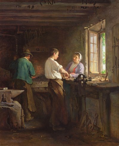 Çilingir (tuval üzerine yağlı boya) by Armand Hubert Simon Leleux