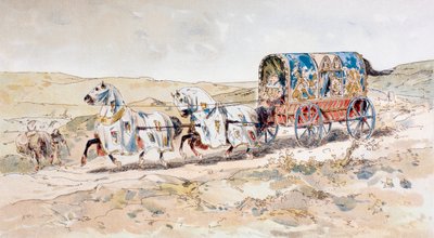 13. Yüzyıl Atlı Bayan Arabası, 1886 by Armand Jean Heins