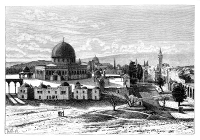 Ömer Camii, Kudüs, İsrail, 1895. by Armand Kohl