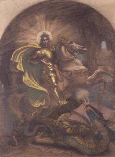 Aziz George ve Ejderha by Armand Point