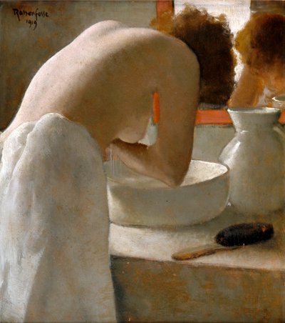 kadın yıkama by Armand Rassenfosse