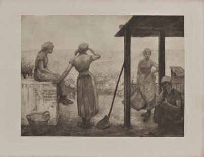 Kadın Madenciler (baskı) by Armand Rassenfosse