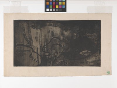 Breton Dekorasyonu - Deniz Kenarındaki Breton Kadınlar (gravür, aquatint ve şeker kaldırma aquatint) by Armand Séguin