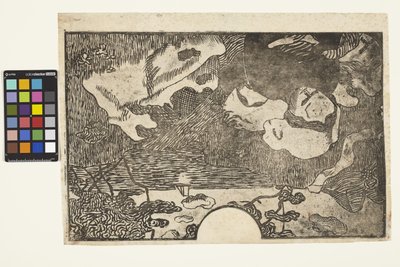 Dekorasyon De Bretagne - Un Jour D'Été (Breton Dekorasyonu - Bir Yaz Günü) c.1894 (sugar-lift aquatint) by Armand Séguin