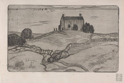 La Maison du Pendu (Asılan Adamın Evi) 1893 (gravür) by Armand Séguin
