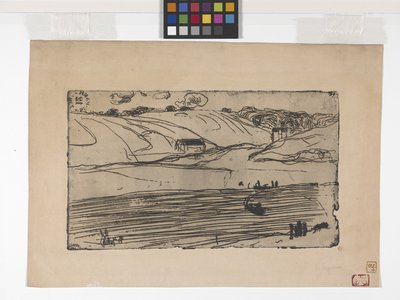 La Pèche (Balık tutma) (gravür ve rulet) by Armand Séguin
