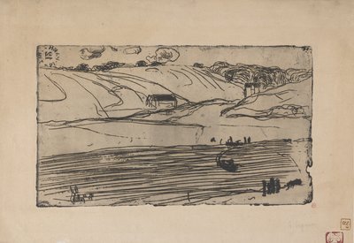 La Peche (Balık Tutma) 1893 (gravür ve rulet) by Armand Séguin